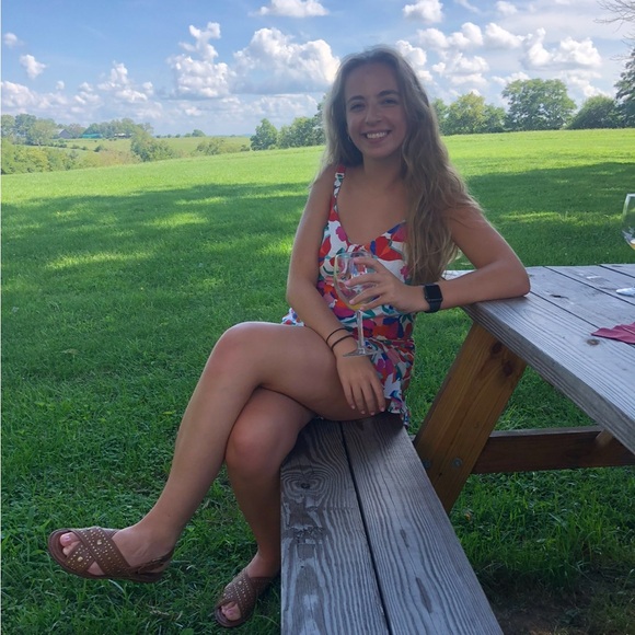 Linen floral romper - Picture 2 of 3